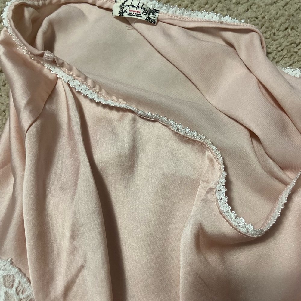 Free People Silk & Lace Skirt - Picture 4 of 5